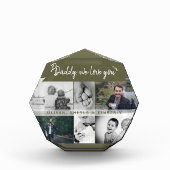 Vater mit Kindern und Vater Collage Fotoblock (Vorderseite)