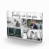 Vater mit Kindern und Vater Collage Fotoblock (Rechts)