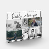 Vater mit Kindern und Vater Collage Fotoblock (Links)