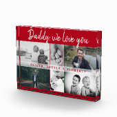 Vater mit Kindern und Vater Collage Fotoblock (Rechts)