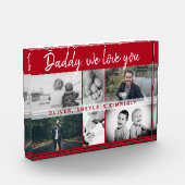 Vater mit Kindern und Vater Collage Fotoblock (Links)