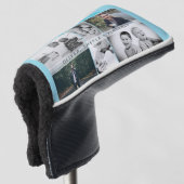 Vater mit Kindern und Vater Collage Golf Headcover (3/4 Vorderseite)