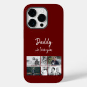 Vater mit Kindern und Vater FotoCollage Case-Mate iPhone Hülle (Rückseite)