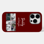 Vater mit Kindern und Vater FotoCollage Case-Mate iPhone Hülle (Rückseite (Horizontal))
