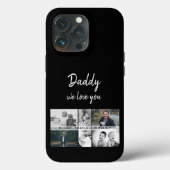 Vater mit Kindern und Vater FotoCollage Case-Mate iPhone Hülle (Rückseite)