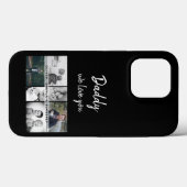 Vater mit Kindern und Vater FotoCollage Case-Mate iPhone Hülle (Rückseite (Horizontal))