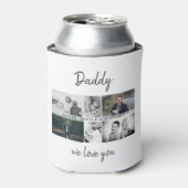 Vater mit Kindern und Vater FotoCollage Dosenkühler (Kanne Vorderseite)