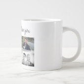 Vater mit Kindern und Vater FotoCollage Jumbo-Tasse (Rechts)