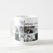 Vater mit Kindern und Vater FotoCollage Kaffeetasse (Vorderseite Links)