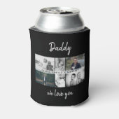 Vater mit Kindern und Vater FotoCollage kann Dosenkühler (Kanne Rückseite)