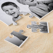 Vater mit Kindern und Vater FotoCollage Puzzle (Seite)