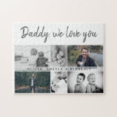 Vater mit Kindern und Vater FotoCollage Puzzle (Horizontal)