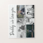 Vater mit Kindern und Vater FotoCollage Puzzle (Vertikal)
