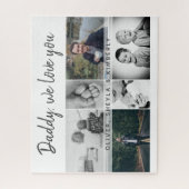 Vater mit Kindern und Vater FotoCollage Puzzle (Vertikal)
