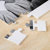 Vater mit Kindern und Vater FotoCollage Puzzle (Seite)