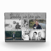 Vater mit Kindern und Vater Vater 6 Fotoblock (Vorderseite)