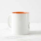 Vater mit Koffein Zweifarbige Tasse (Vorderseite Links)