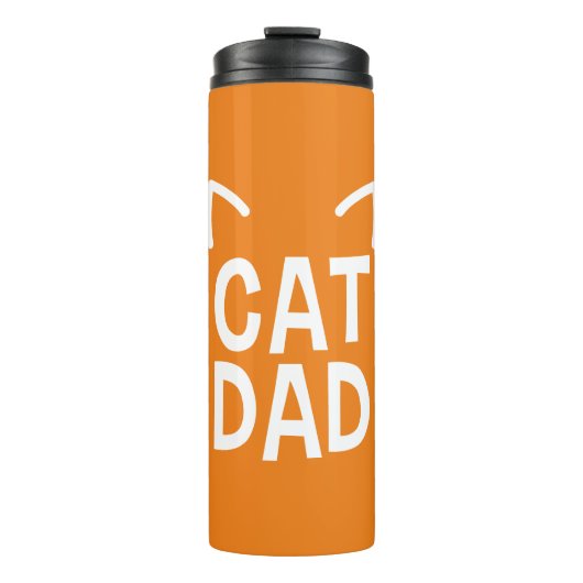 Vater mit Ohren und Whisky Thermosbecher (Vorderseite)