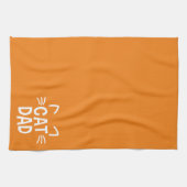 Vater mit Ohren und Whiskys Geschirrtuch (Horizontal)