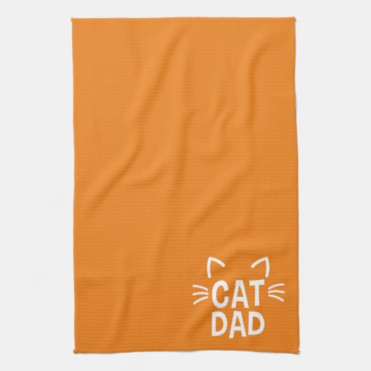 Vater mit Ohren und Whiskys Geschirrtuch (Vertikal)