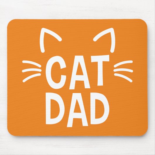 Vater mit Ohren und Whiskys Mousepad (Vorne)
