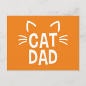 Vater mit Ohren und Whiskys Postkarte (Vorderseite)