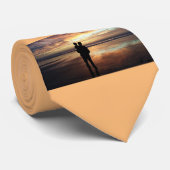 Vater mit Son Neck Tie Krawatte (Gerollt)