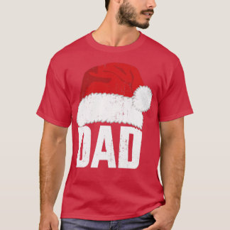 Vater mit Weihnachtsmannmütze passende Familien-We T-Shirt
