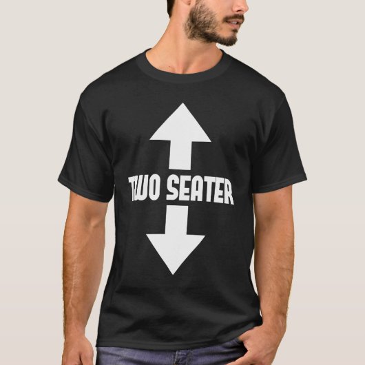 Vater mit zwei Sitzplätzen Joke Meme 2 T-Shirt (Vorderseite)