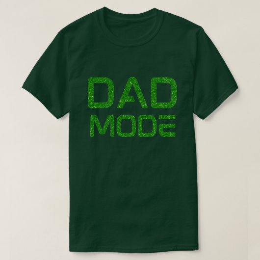 Vater Mode Glitzer T - Shirt (Design vorne)