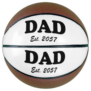 Vater Moderne schwarze Typografie Basketball