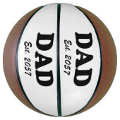 Vater Moderne schwarze Typografie Basketball (Vertikal)