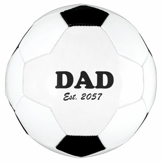 Vater Moderne schwarze Typografie Fußball (Vorderseite)
