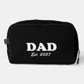 Vater Moderne Typografie Custom est Date schlicht  Waschbeutel (Vorderseite)