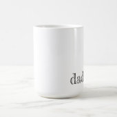 VATER Moderne Typografie Vathers Day Joy Kids Fun Kaffeetasse (Mittel)
