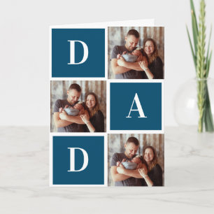 Vater Moderner Fotocollage Vatertag Karte