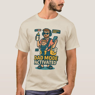 Vater-Modus aktiviert - Gamer Style Elternschaft T-Shirt
