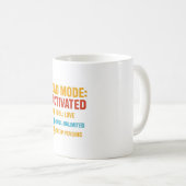Vater-Modus aktiviert lustige Vatertag Geschenk Kaffeetasse (VorderseiteRechts)
