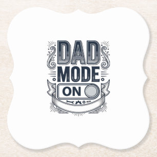 Vater-Modus Ein Vintage-Gravur-Shirt-Design_1 Untersetzer