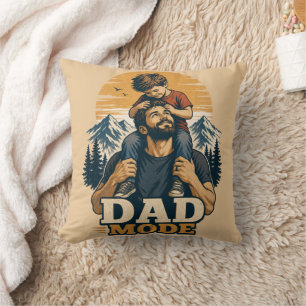 Vater-Modus Vatertags-Shirt Kissen
