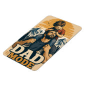 Vater-Modus Vatertags-Shirt Magnet (Linke Seite)