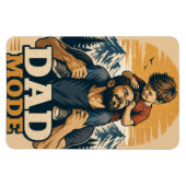 Vater-Modus Vatertags-Shirt Magnet (Horizontal)