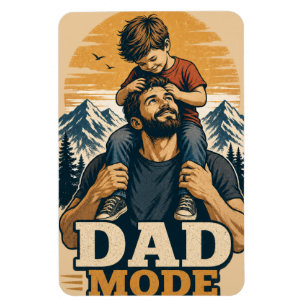 Vater-Modus Vatertags-Shirt Magnet