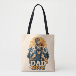 Vater-Modus Vatertags-Shirt Tasche