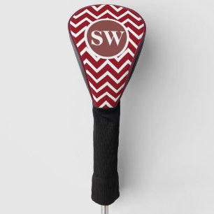 Väter Monogramm-Puppen Zickzack Personalisieren Golf Headcover