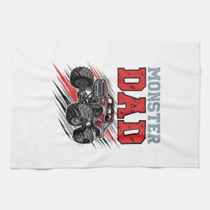 Vater-Monster-Vintage-Monster-Truck-Shirt-Design_1 Geschirrtuch