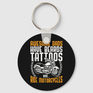 Vater Motorrad-Fathon-Tag Geschenk Sonniges Tattoo Schlüsselanhänger