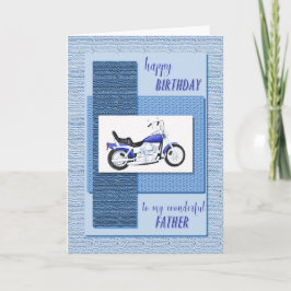 Vater, Motorrad Geburtstag Karte