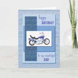 Vater, Motorrad Geburtstag Karte