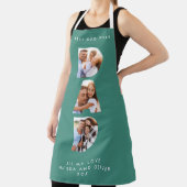 Vater Multi Foto moderne Typografie grüne Schürze (InSitu)